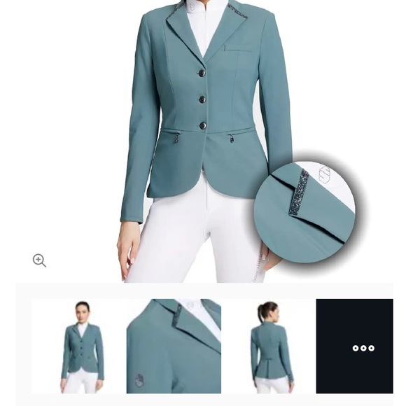 Samshield Victorine Premium Show Jacket- Stormy Sea - Picture 2 of 4